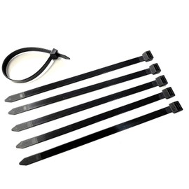 10 x Heavy Duty Cable Ties Ultra Strong Large Nylon Industrial Grade Cable Ties with 110kg Tensile Strength 12mm x 290mm Black
