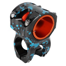 Mountain Bike Stem Aluminium Alloy 31.8x35mm Handle Bar Handlebar Riser Accessory Black Blue