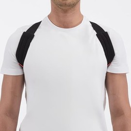 MUELLER Corrector de postura de medicina deportiva para mujeres y hombres, soporte de espalda ajustable para escoliosis, cifosis y cuello de texto, ta