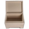 Wooden Storage Chest with Curved Hinged Lid | 20 x