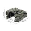Turtle Reptile Basking Hide Cave, Decor Ornament with Climbing Terrace,