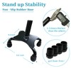 AOHHL Quad Walking Cane Foldable Adjustable Portable Stick Men &