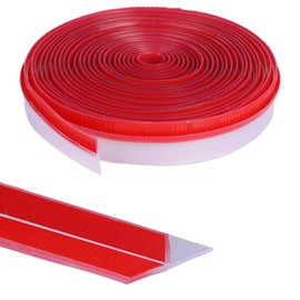 Orghtin T-Shaped Silicone Seal Strip, Clear Door Sealer Weather Stripping, 20Ft Door Draft Stopper