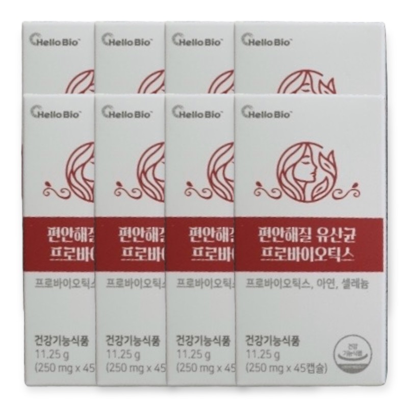 Hello Bio Comfortable Lactobacillus 250mg 45 capsules 4 boxes 6
