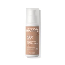 Laboratoires de Biarritz - Tinted Sun Cream Face - Beige - SPF50 Organic Certified - Hydrated, Matted, Provides a Healthy Glow - 50 ml - Made in France