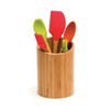 Lipper International 8827 Bamboo Wood Kitchen Tool Holder, 5-1/2" x