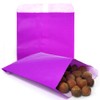 AZOWA 100 CT Small Paper Treat Sacks Purple 5 x