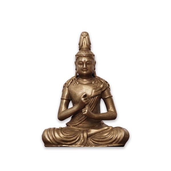 Dainichi Nyorai Buddha Statue, 2.6 inches (6.6 cm), Mini Portable, Brass, Figurine, Brass, Buddhist Altar, Protection Against Evil, Praying Against Evil (Unborn in the Year of the Year of the Month,