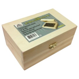 Bench Wizard 36 Pc Number & Letter Punch Set | Punch Size 1/4" (6mm) | Heat Treated Carbon Steel | Includes Wooden Case | Great for Metal, Plastic, Wood, Leather Stamping