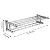 U201 Stainless Steel Towel Rack Bathroom Shelf Storage Shelf