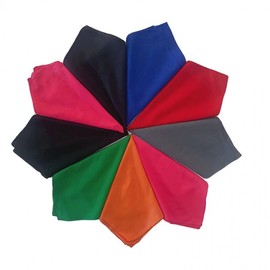 Unisex Solid Color Square Towel Headband & Hip Hop Scarf (Badminton Style), Approx. 55cm 54*54cm/4 15ea