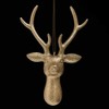 Toyland 22cm Reindeer Head Hanging Tree Decoration CHAMPAGNE- Christmas Tree