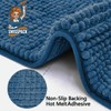 SWISSPACK 80x50 CMS Microfiber Bath Mat for Bathroom, Non-Slip Super