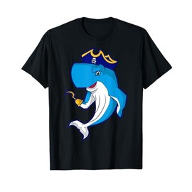 Cartoon Pirate Whale Character For Kids T-Shirt