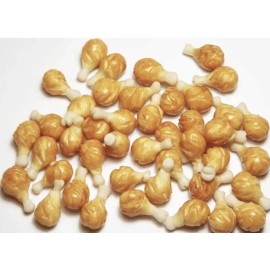 MonsterMagnets Barbi Dollhouse Miniature Food Mini Chicken Turkey Leg Drumstick BBQ Lot 👻🧲6pc