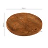 Meubletmoi Round Chopping Board / Decorative Tray Diameter 30cm Teak
