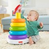 Fisher-Price Toddler Toy Giant Rock-A-Stack, 6 Stacking Rings with Roly-Poly