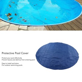 Protective Pool Cover Inflatable Swimming Pool Cover Waterproof Rainproof Dustproof for Outdoor Swimming Pools Oxford Cloth Durable with Rope (3.6 * 3.6m)