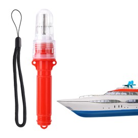 2025 Upgraded Boat Flare Kit, Coast Guard Approved Marine Flares with Lanyard Waterproof Emergency Signals for Fishing Nets Life Rafts Boats (Red)