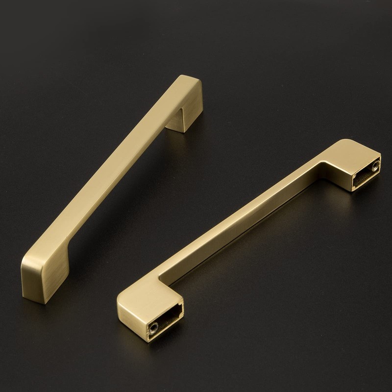 Rergy 10 Pack Gold Cabinet Pulls Brushed Brass Cabinet Pulls