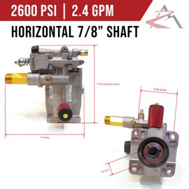 Pressure Washer Pump Replacement for A01801 D28744 A14292 on XR2500 & XR2600 Excell