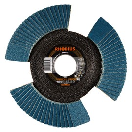Rhodius Vision Pro Flap Disc 125 x 22.23 Grit 80 Pack of 10