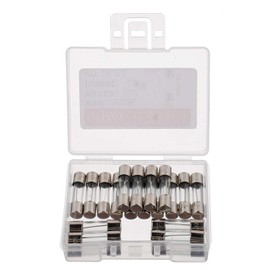 BOJACK 5x20mm 20A 20amp 250V 0.2 x 0.78 Inch F20AL250V Fast-Blow Glass Fuses (Pack of 20