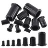 Swpeet 100Pcs Carbon Steel Rivet Nuts Kit, SAE UNC 1/4-20