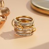 YeGieonr Women's Gold Stacking Rings - Tarnish Resistant Stainless Steel