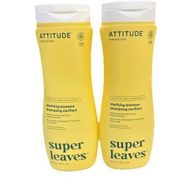 ATTITUDE Clarifying Hair Shampoo Scent Lemon Leaves & White Tea 2 Pack