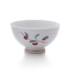 Dan Pottery Arita Ware Persimmon Uemon Style Rice Bowl (Persimmon,