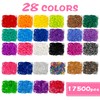 Inscraft 17500+ Rubber Loom Bands with 3 Layer Pink Container,
