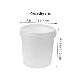 ULTECHNOVO 3pcs Heavy Duty Plastic Bucket with Lids Food Grade Pail Container for Car Wash Bathing and Kitchen Storage Capacity Portable and Design