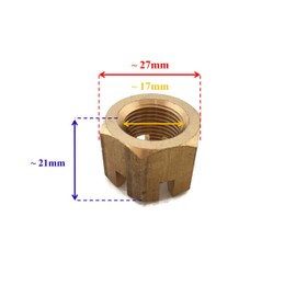 Boat Motor 90171-18M04 Propeller Prop Nut Castle for Yamaha Outboard Marine F 100-350 HP Diesel L4 V6 V8 MU 2/4 Stroke Engine