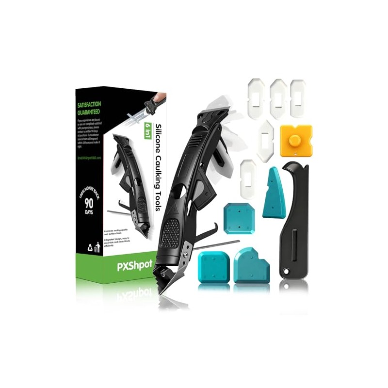Caulking Tool 6 in 1 Sealant Finishing Tool & Grout