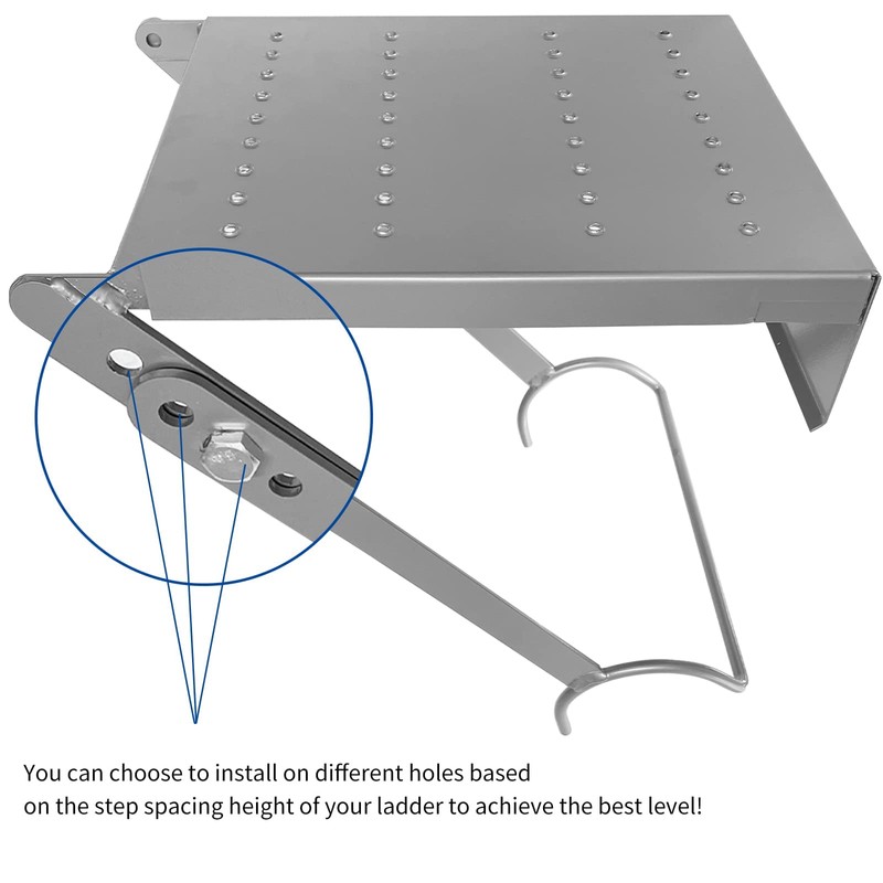 Ladder Platform Accessory - Work Tray for Tools, 400 lbs