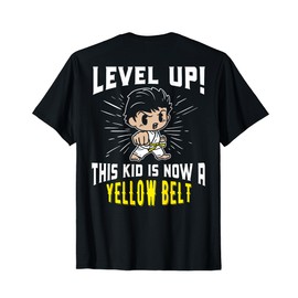 Kids Karate Uniform Yellow Belt Award T Shirt Gifts T-Shirt
