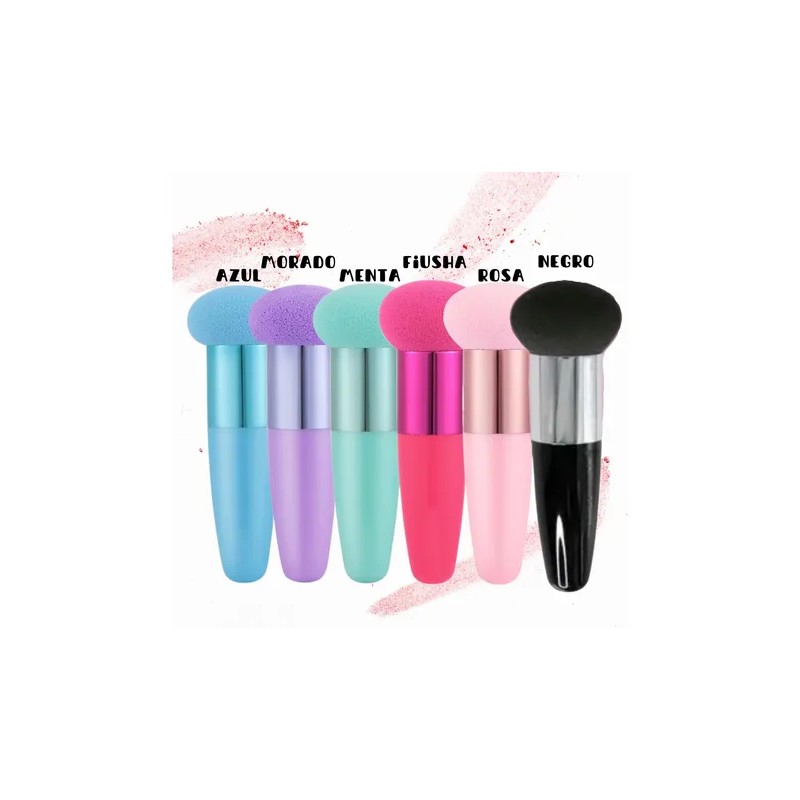 Esponja Facial Para Maquillaje Brocha Profesional Mango F