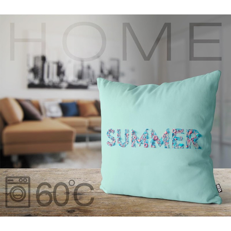 VOID Summer Pool Party Turquoise Cushion Cover Polyester Easter Outdoor