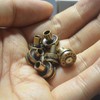 Studs Rivets for Leather, 4mm Studs Heights, Premium Brass Bullet-Shaped