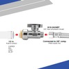 WMAXPFIT(2 Pack) 16 Inch Faucet Water Supply Line 3/8 Inch