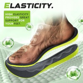 Plantillas Eimocs Comfort Par Hombre Mujer Espuma Viscoelástica Que Previenen Mal Olor Pies Ofrecen Gran Amortiguación Aliviar Dolor Plantilla