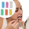 Double-Sided Plastic Toothpicks, Toothpick Brush, Pack of 240 Disposable Interdental