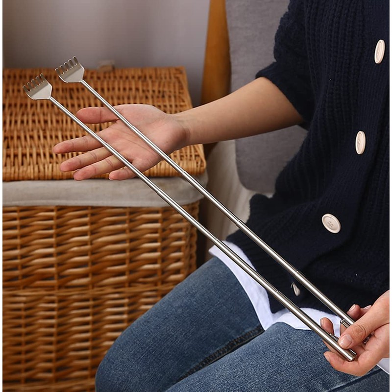 Samcos Grandson Hand Portable Back Scratcher Telescopic Back Stroller Stainless