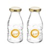 Kilner Twist Top Milk Bottle 1/3 Pint 189ml Clear (Pack