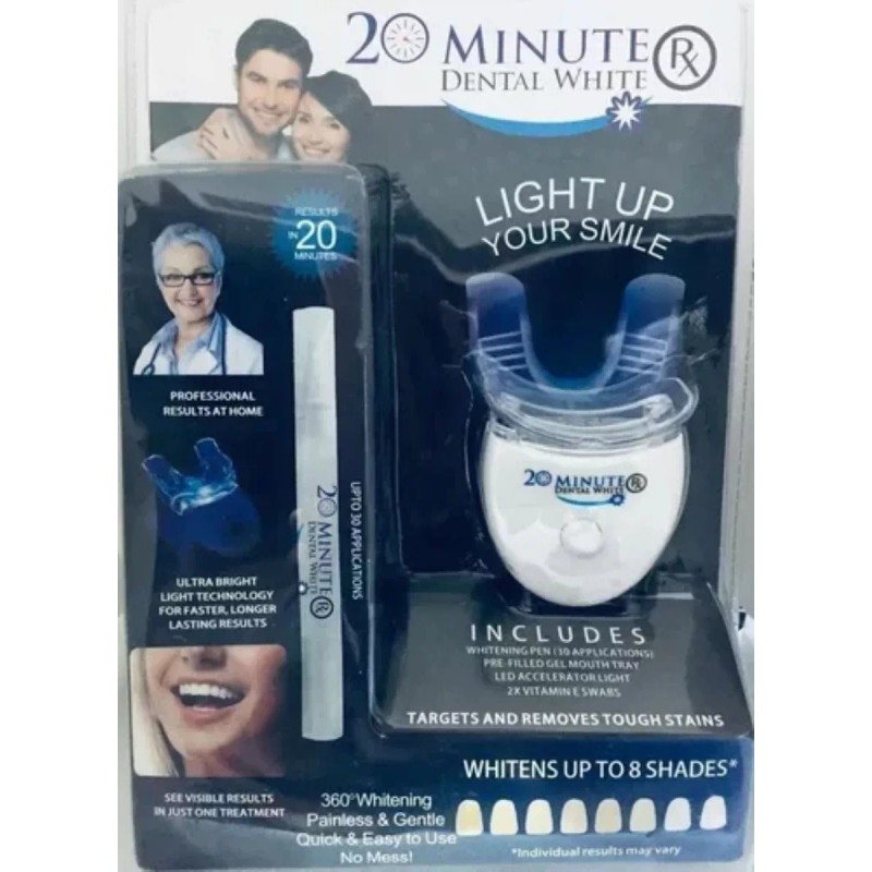 20 MINUTOS Blanqueador Dental 20 Minutos Con Lampara Ultra Violeta
