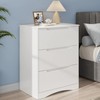 Gizoon 3 Drawers Chest, White Bedroom Drawer Dresser and Organizer