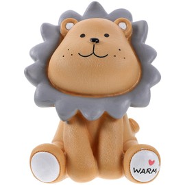 Toyvian 6.69'' Cartoon Lion Piggy Bank Kids Resin Animal Lion Savings Bank Money Coin Saving Box for Boys Birthday