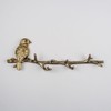 Fyne-Finds Metal Gold Bird on Branch 6 Hooks Coat Key