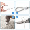 BokWin 1/8 Inch (3mm) Aluminum Cable Crimp Sleeves, 120-Pack
